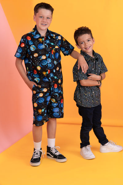 Coordinated colorful boys’ clothing