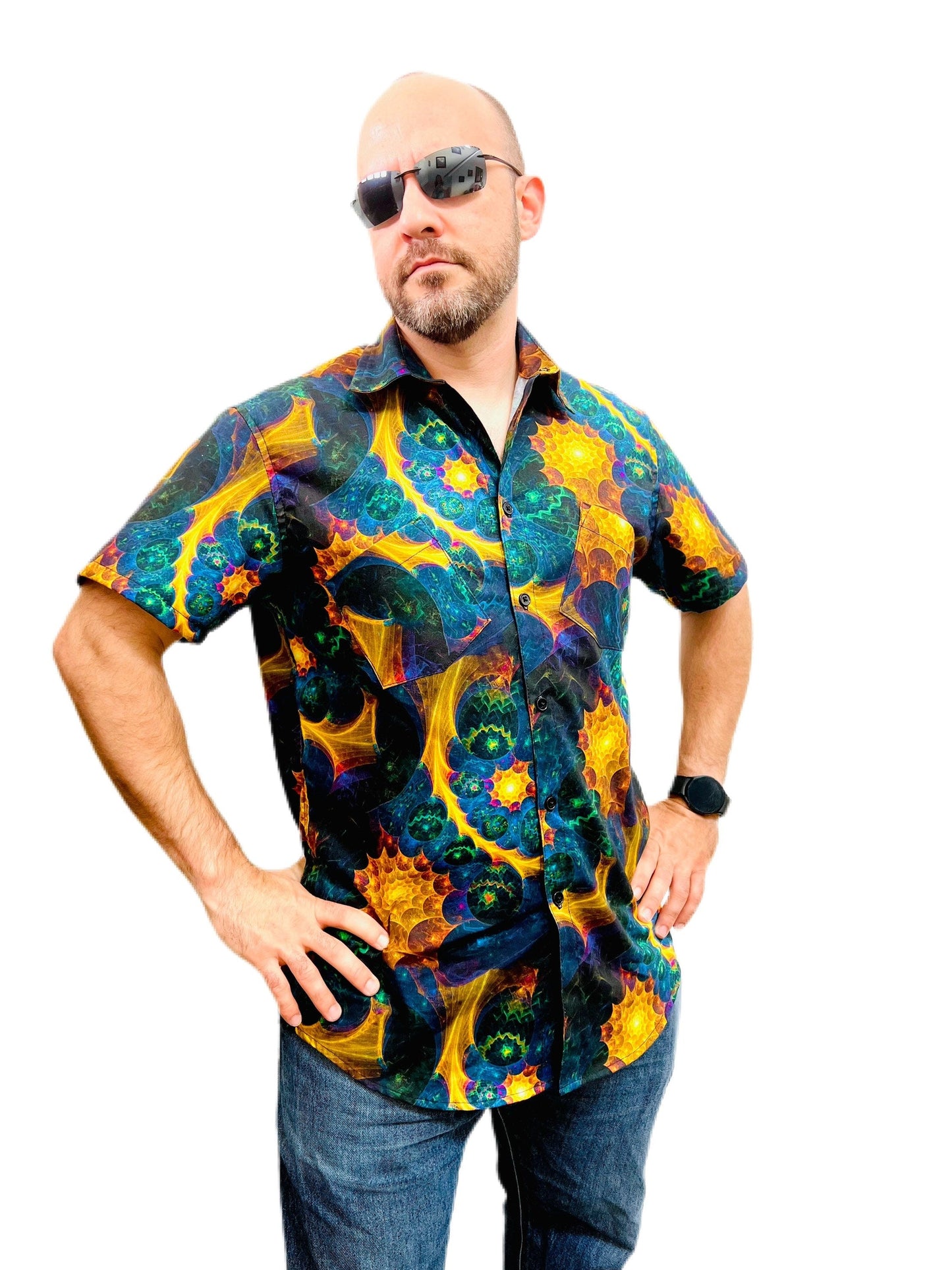 Fractal Madness Button Up Shirt