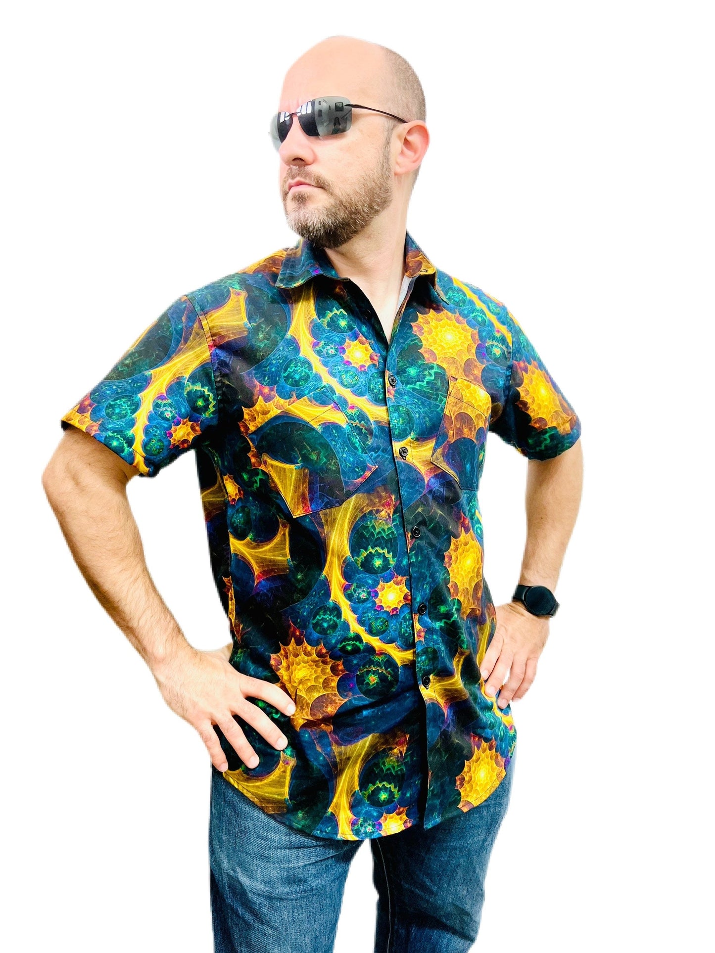 Fractal Madness Button Up Shirt
