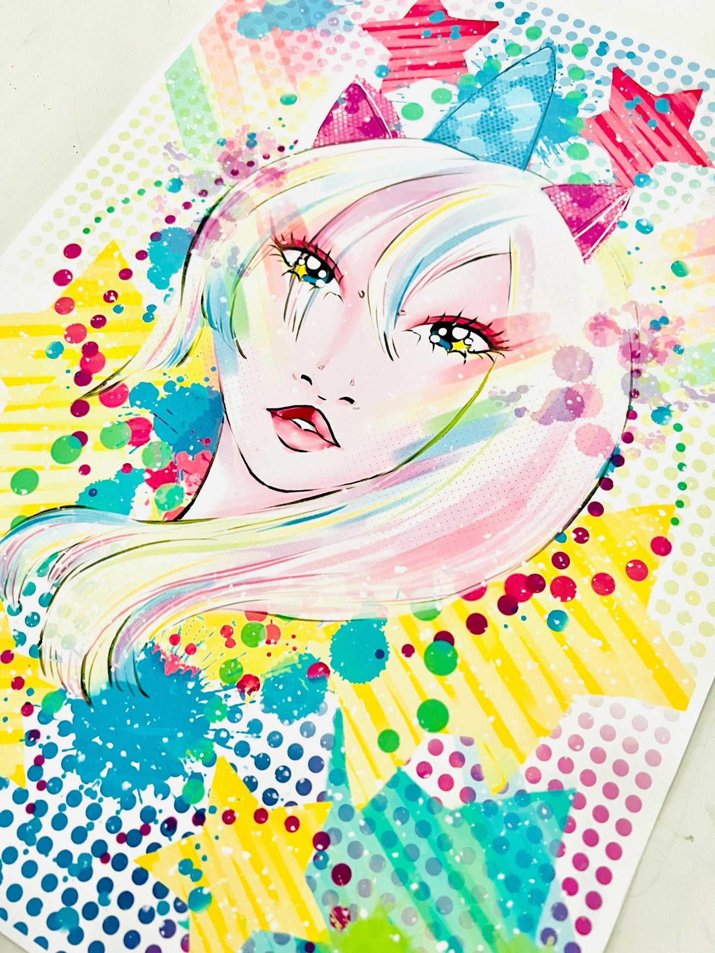 Unikitty girly Art Print