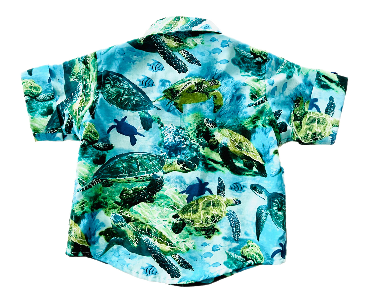 Sea turtles ocean dreams designed Button Down Dress Shirt with matching Shorts Set