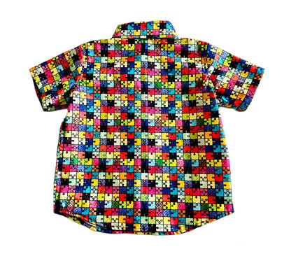 Puzzle piece Button up shirt