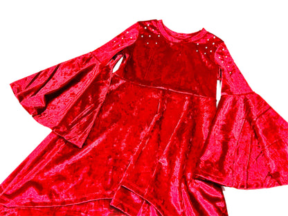 Scarlet Royale Red Velvet Dress