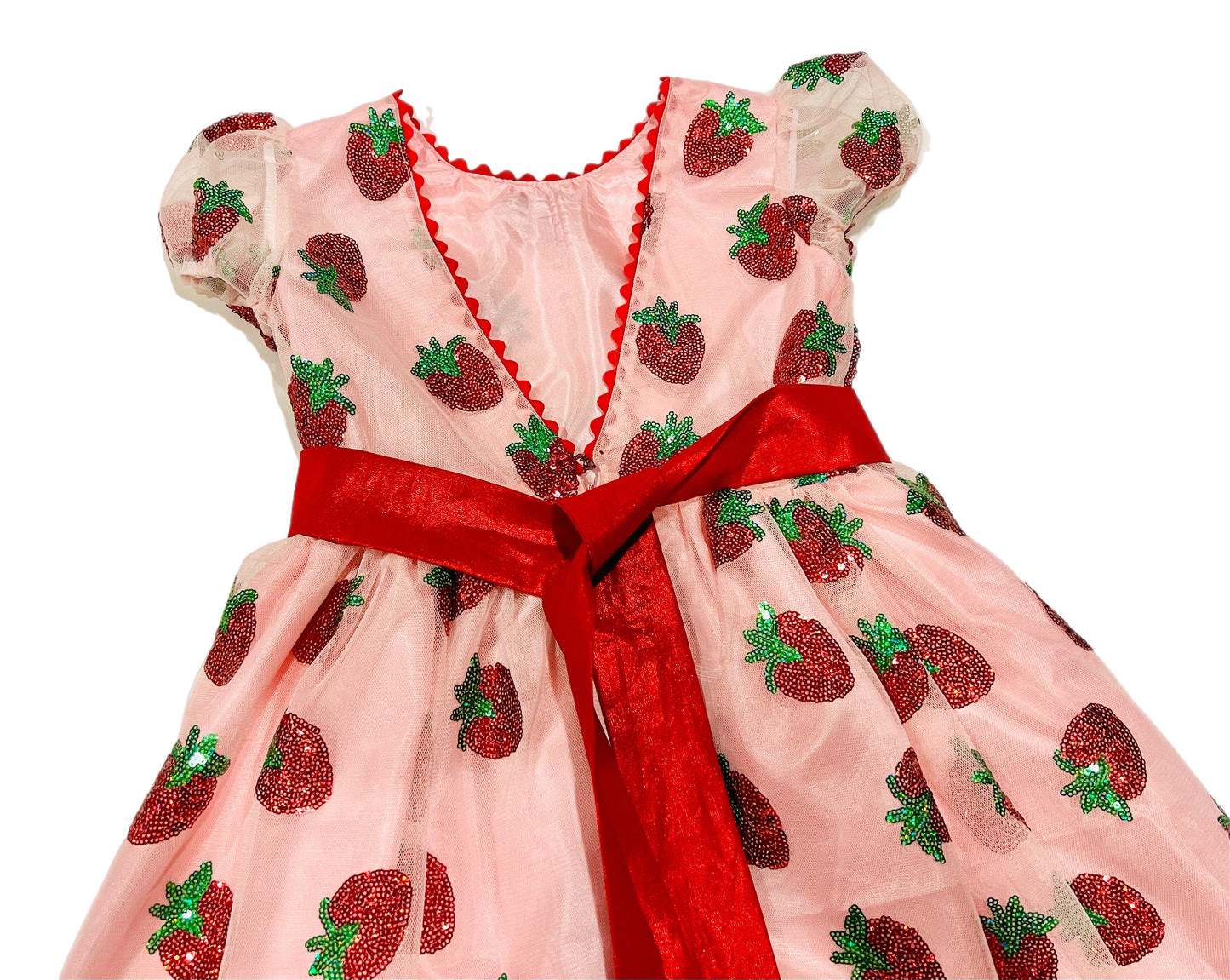 Princess Strawberry Organza Dress