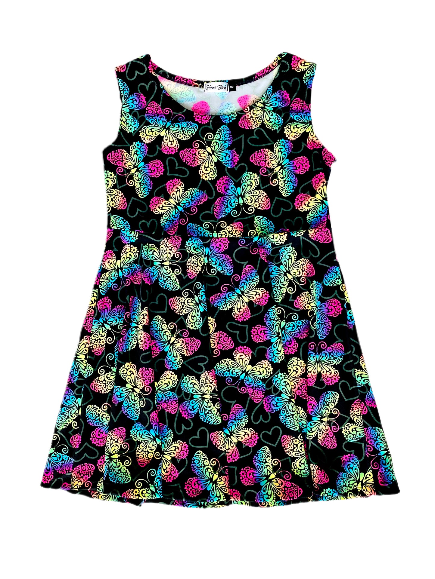 Rainbow Butterfly Quick Dry Spring/Summer Dress