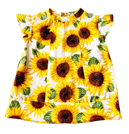 Sunflower Garden Babydoll Dress and Bloomers