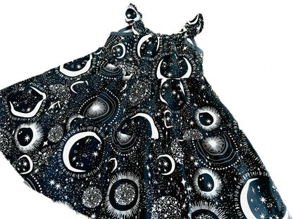 Star Witch is “Crescent Moon” glow in the dark tier gathered Dress