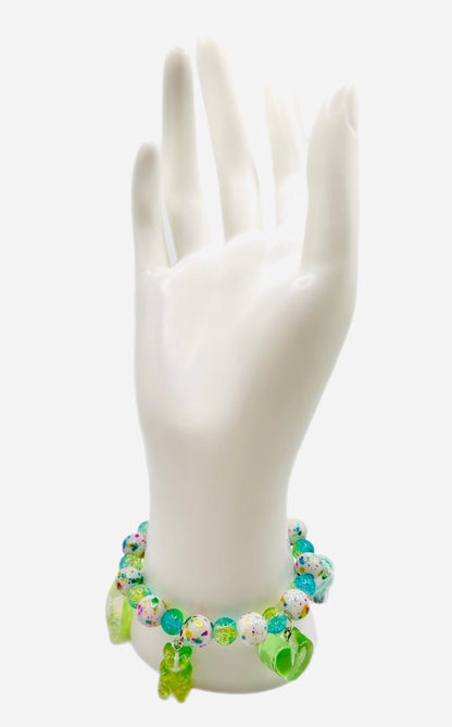 Yummy Green Candy Charm Bracelet