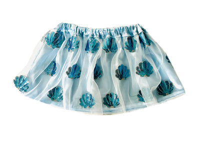 Seashell Shimmer Gathered Skirt