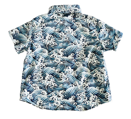 Tsunami Collision button up boys shirt