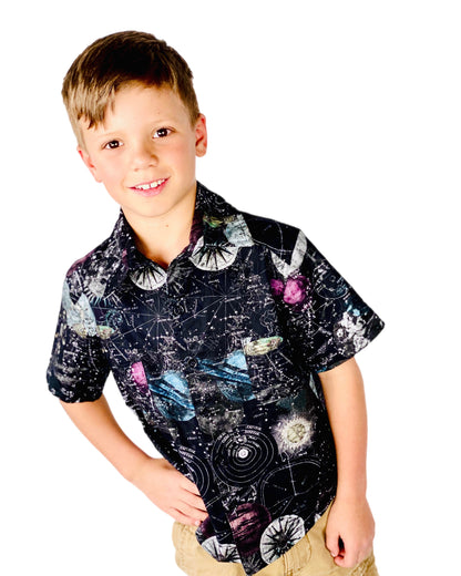 Physics Wizard Button Up Dress Shirt