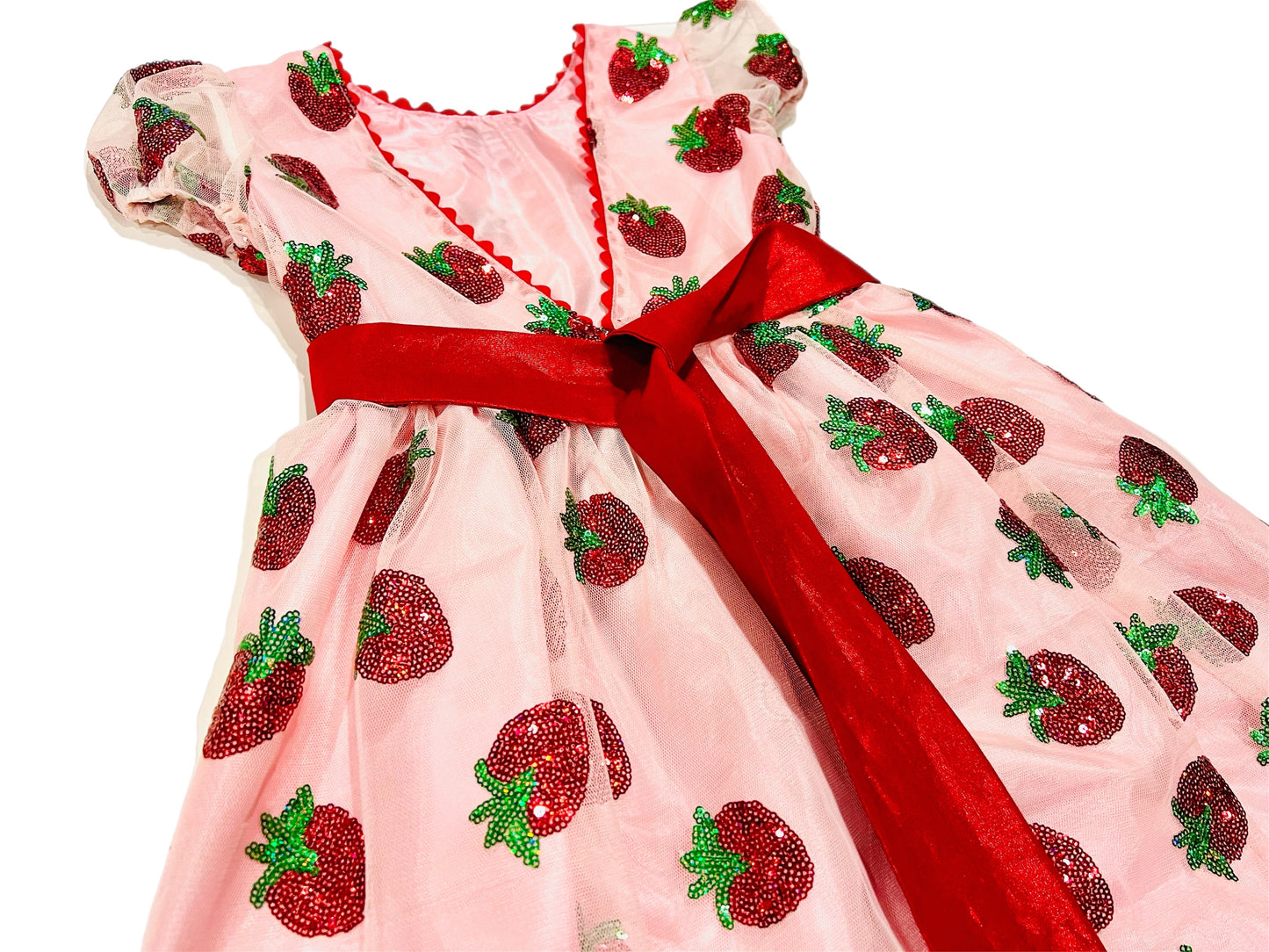 Princess Strawberry Organza Dress