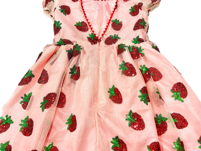 Princess Strawberry Organza Dress