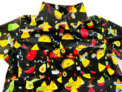 Let’s Party Tacos Button Down Dress Shirt