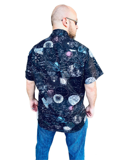 Star Map Constellation Button Up Shirt