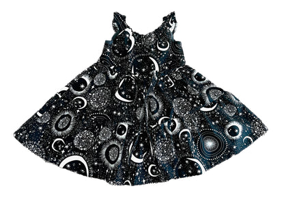 Star Witch is “Crescent Moon” glow in the dark tier gathered Dress