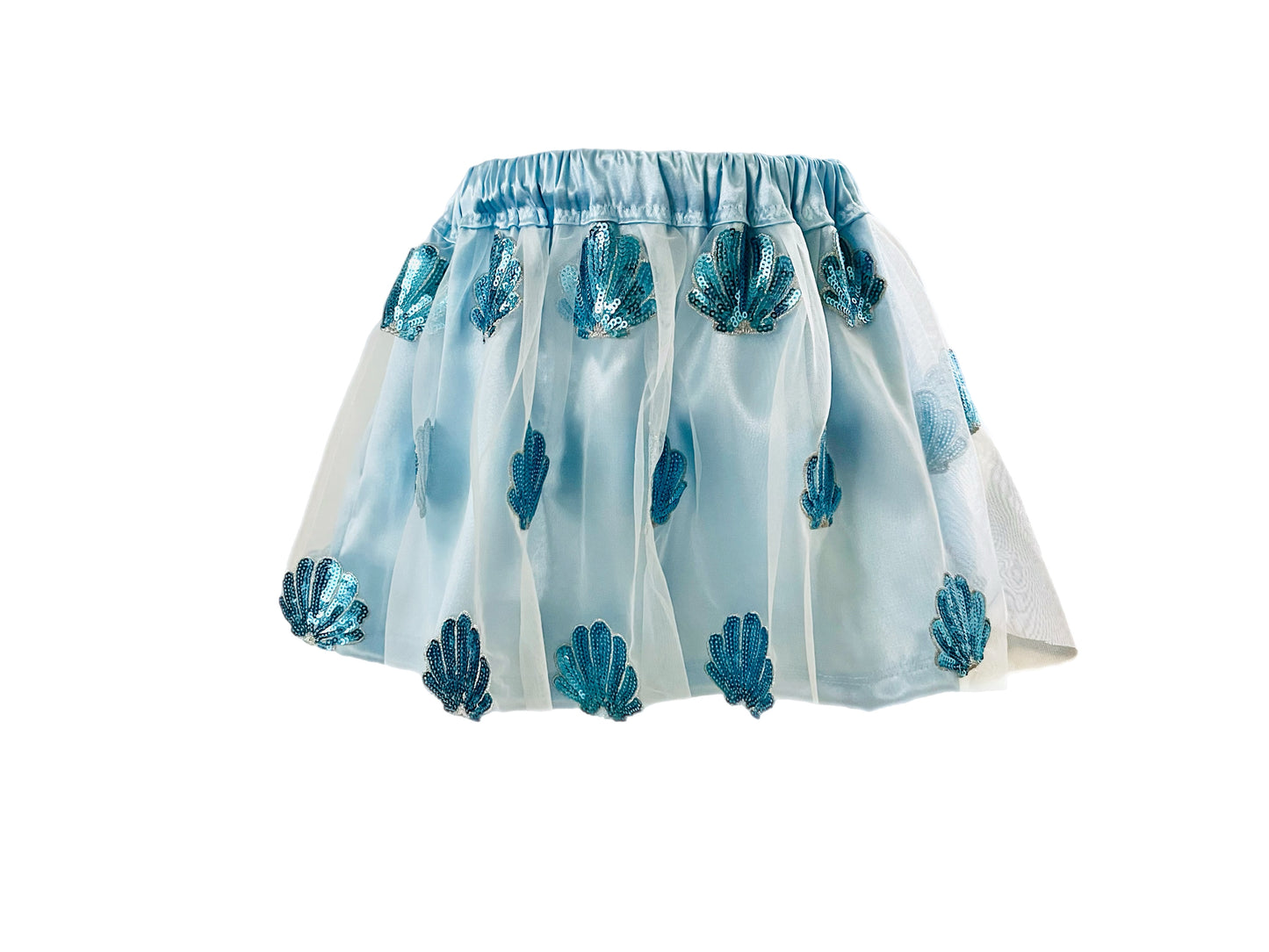 Seashell Shimmer Gathered Skirt