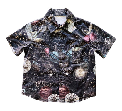 Physics Wizard Button Up Dress Shirt