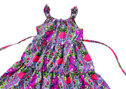 Girls Dino Delight Tiered Dress