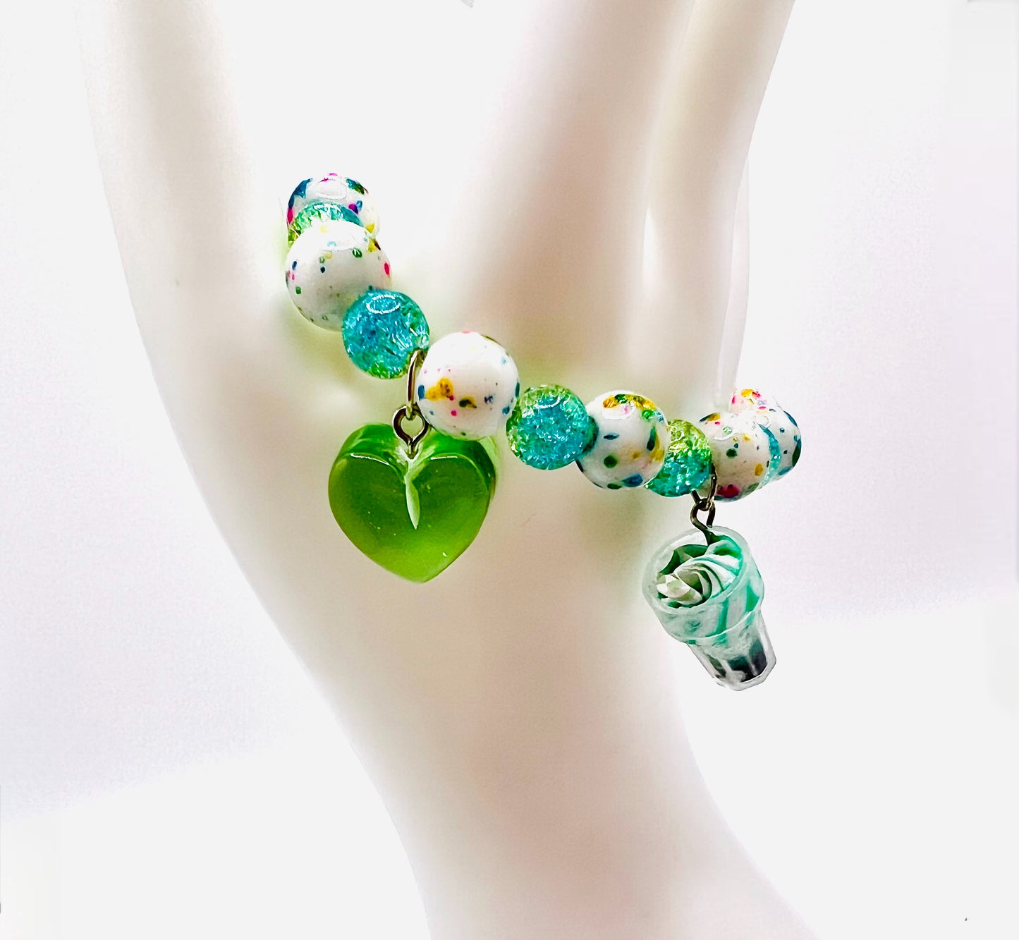 Yummy Green Candy Charm Bracelet