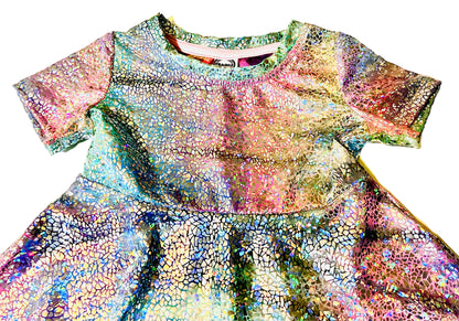 Rainbow Stardust Twirl Dress