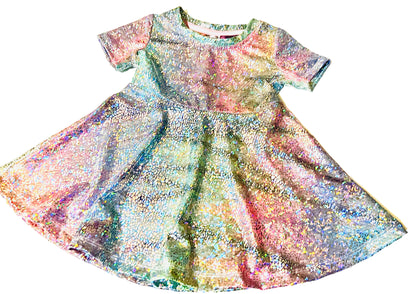 Rainbow Stardust Twirl Dress