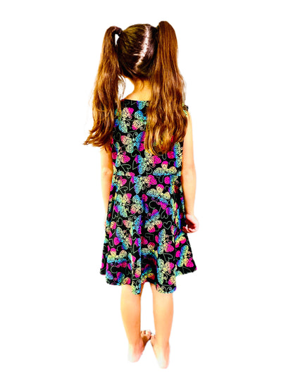 Rainbow Butterfly Quick Dry Spring/Summer Dress