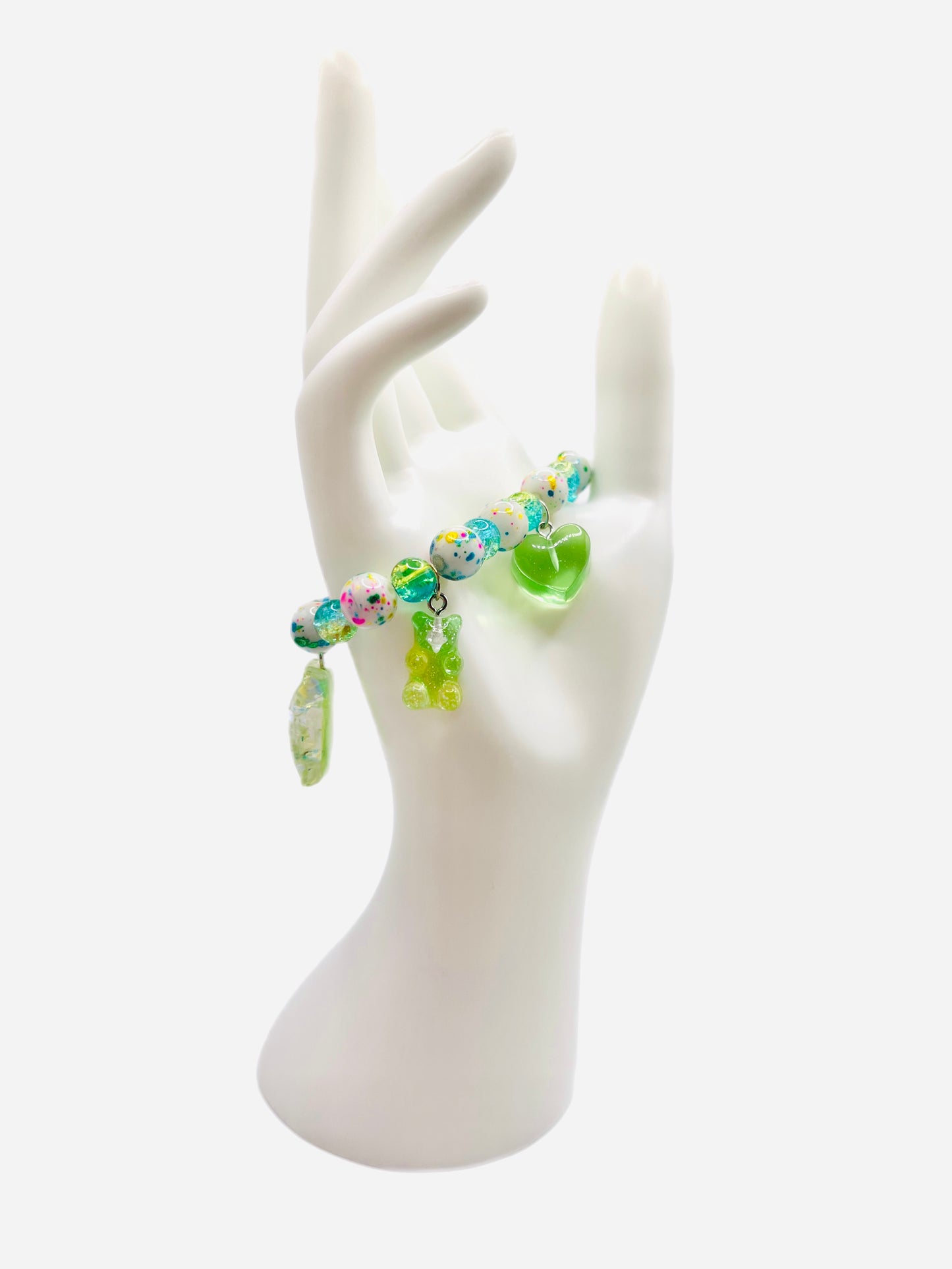 Yummy Green Candy Charm Bracelet