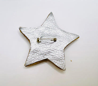 Shooting Star Embroidered Brooch