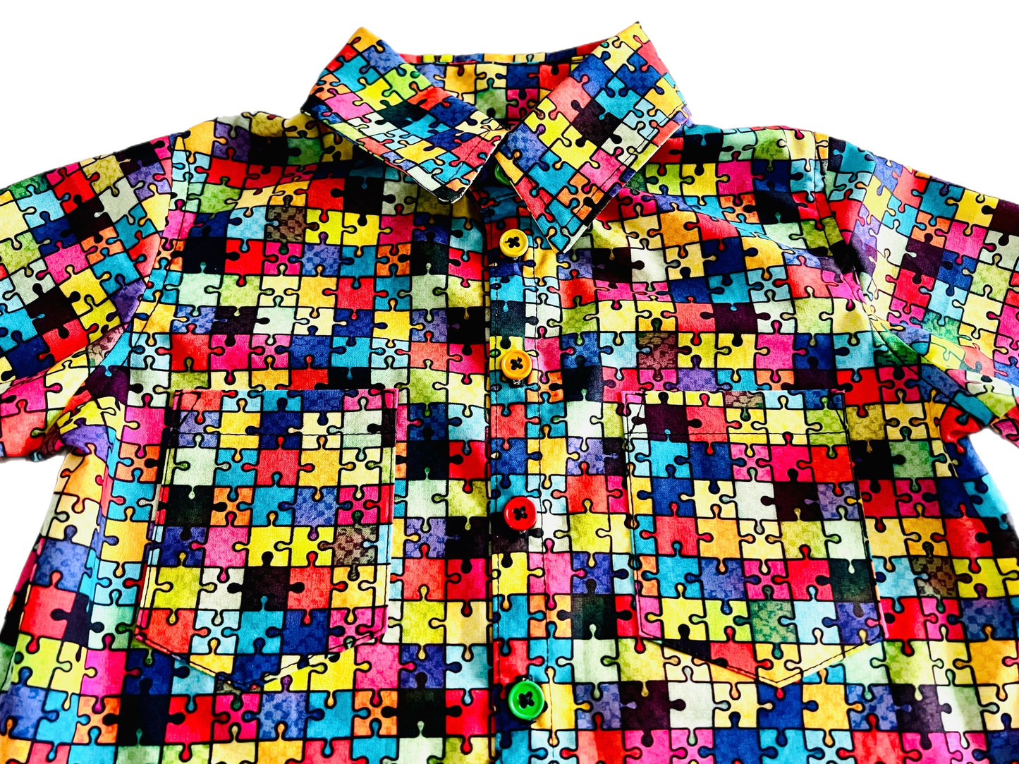 Puzzle piece Button up shirt