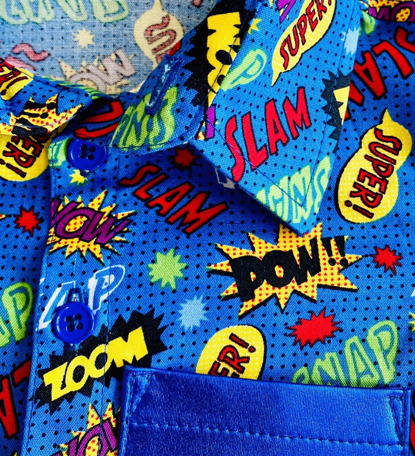 Boom Boom Pow! Comic Book Button Down Shirt