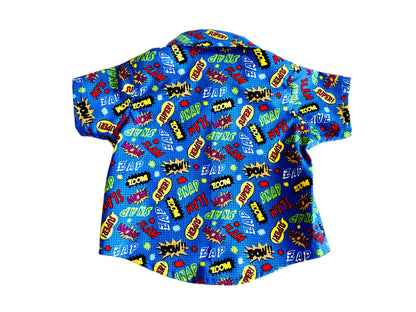 Boom Boom Pow! Comic Book Button Down Shirt