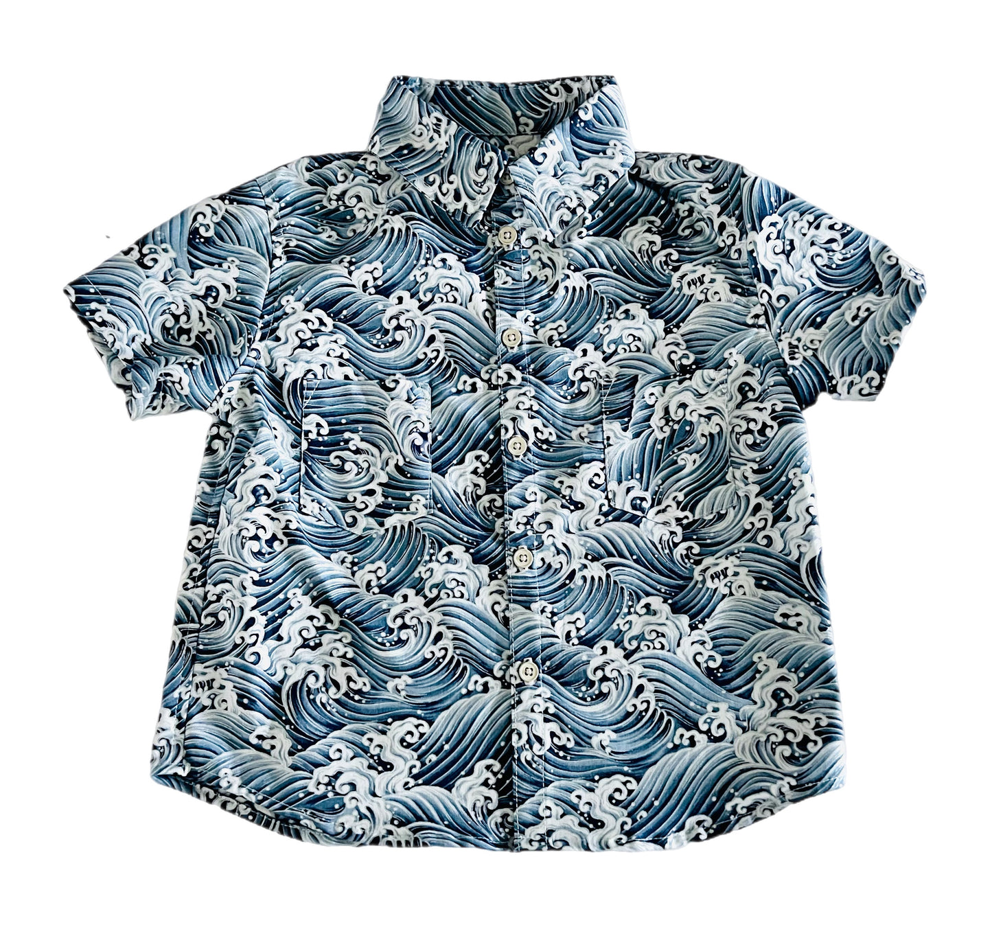 Tsunami Collision button up boys shirt