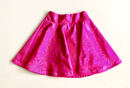 Twinkle Twirl Holographic Flare Skirt - Multiple Colors