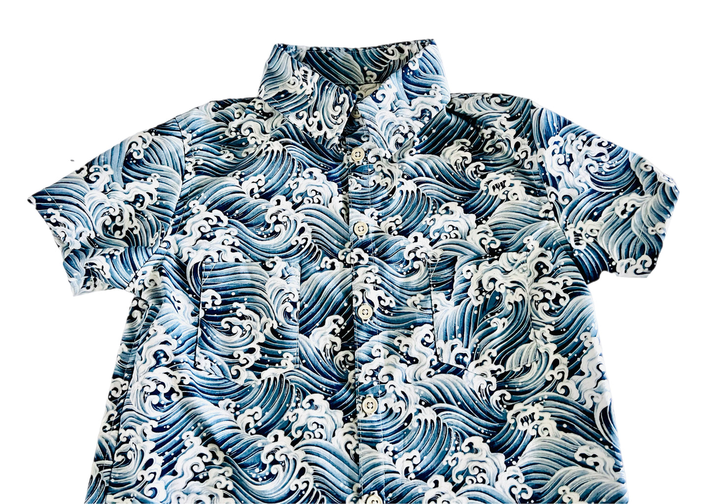 Tsunami Collision button up boys shirt