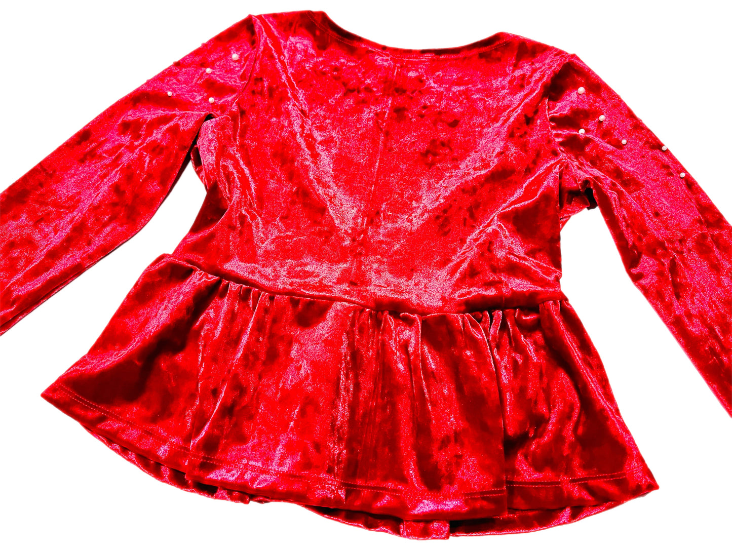 The Red Scarlet Velvet Cardigan