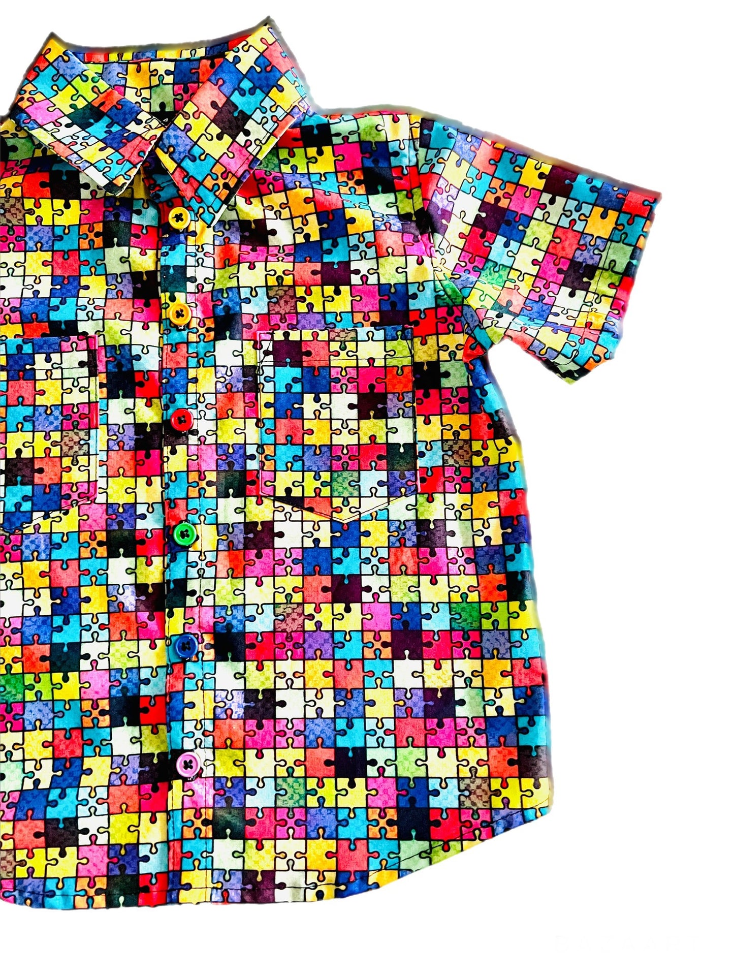 Puzzle piece Button up shirt