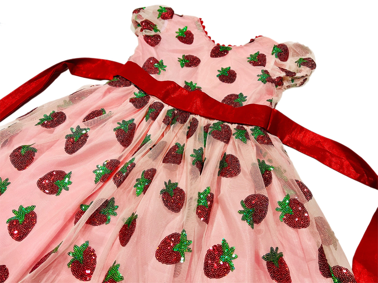 Princess Strawberry Organza Dress