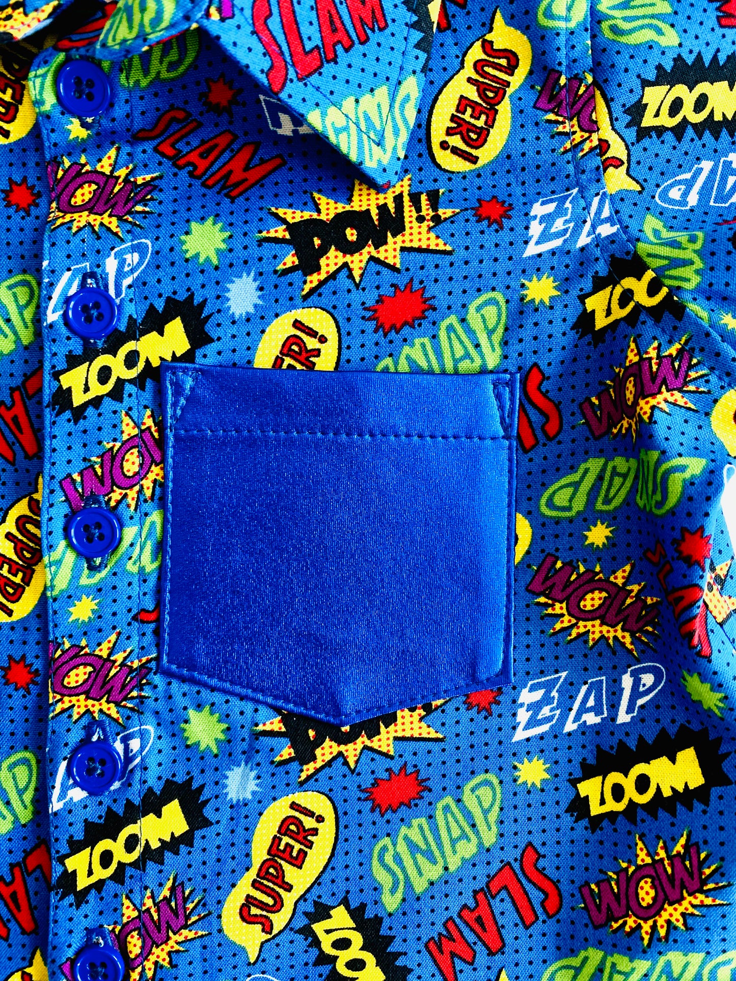 Boom Boom Pow! Comic Book Button Down Shirt