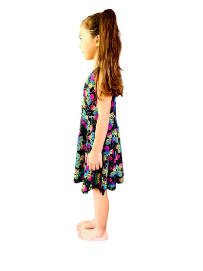 Rainbow Butterfly Quick Dry Spring/Summer Dress