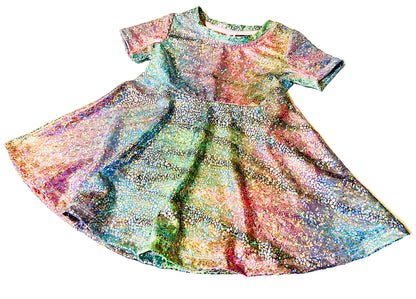 Rainbow Stardust Twirl Dress