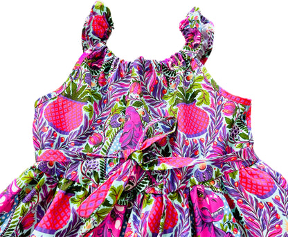 Girls Dino Delight Tiered Dress