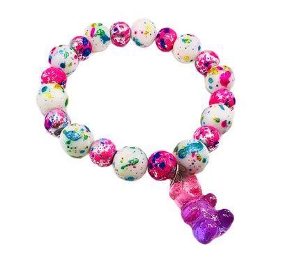 Pretty Gummy Bear Charm Bracelet