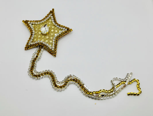 Shooting Star Embroidered Brooch