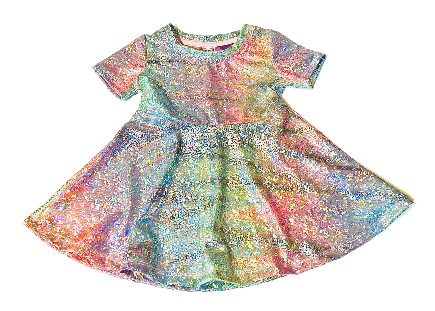 Rainbow Stardust Twirl Dress