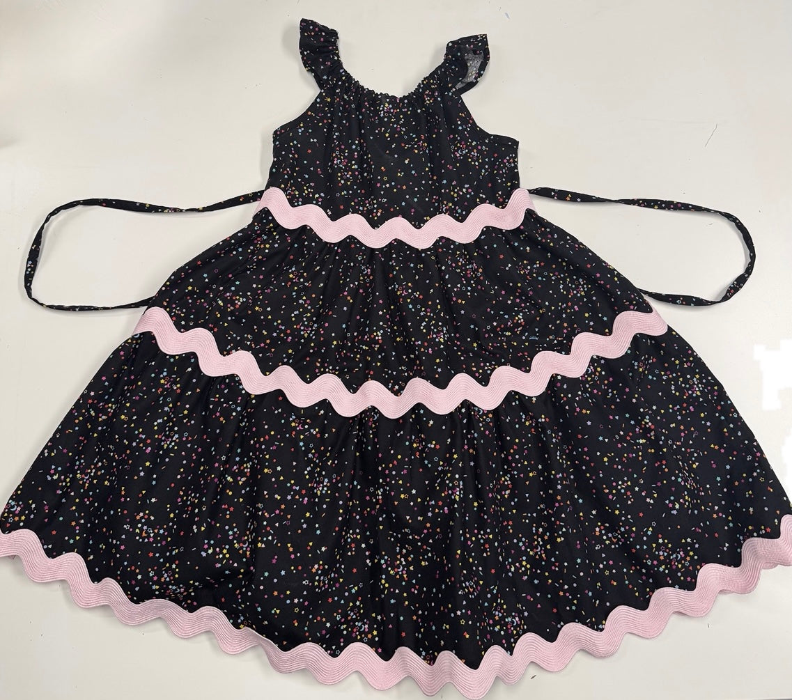 Cupcake Wishes Tiered Birthday Girls Dress