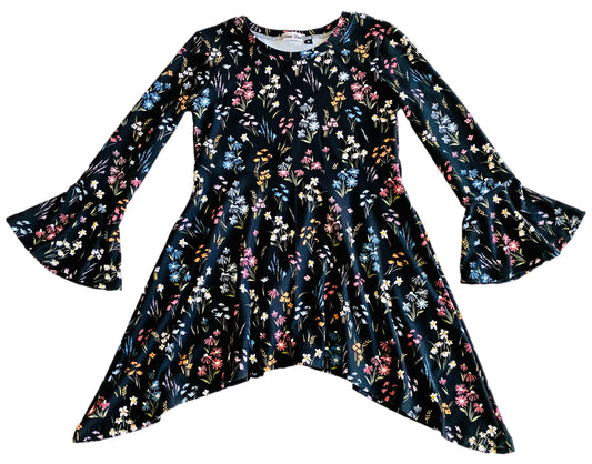 Dark Blue Meadows Blouse for Baby and Girls