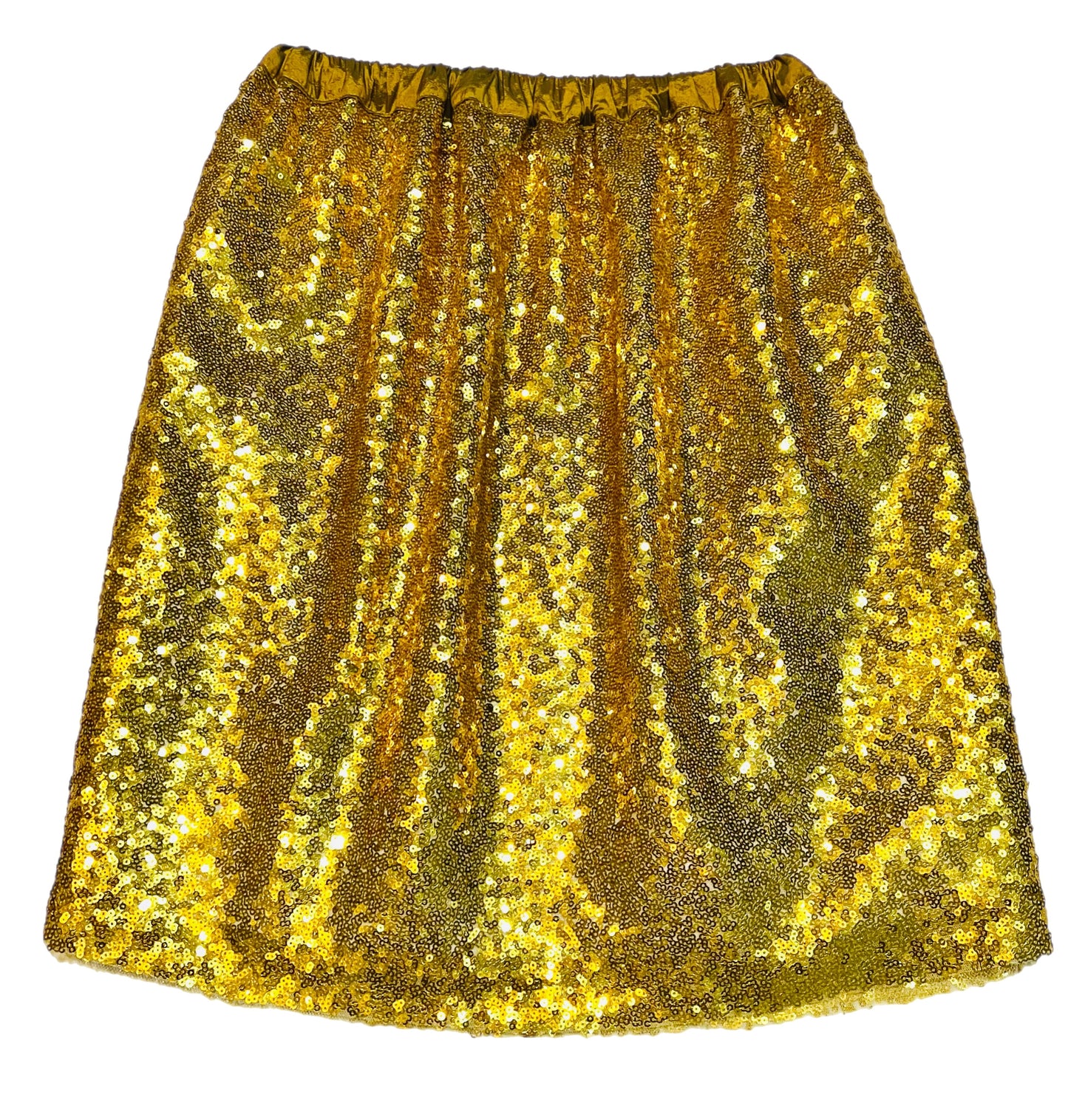 Gold Mine Shimmer Gathered Skirt