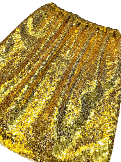 Gold Mine Shimmer Gathered Skirt