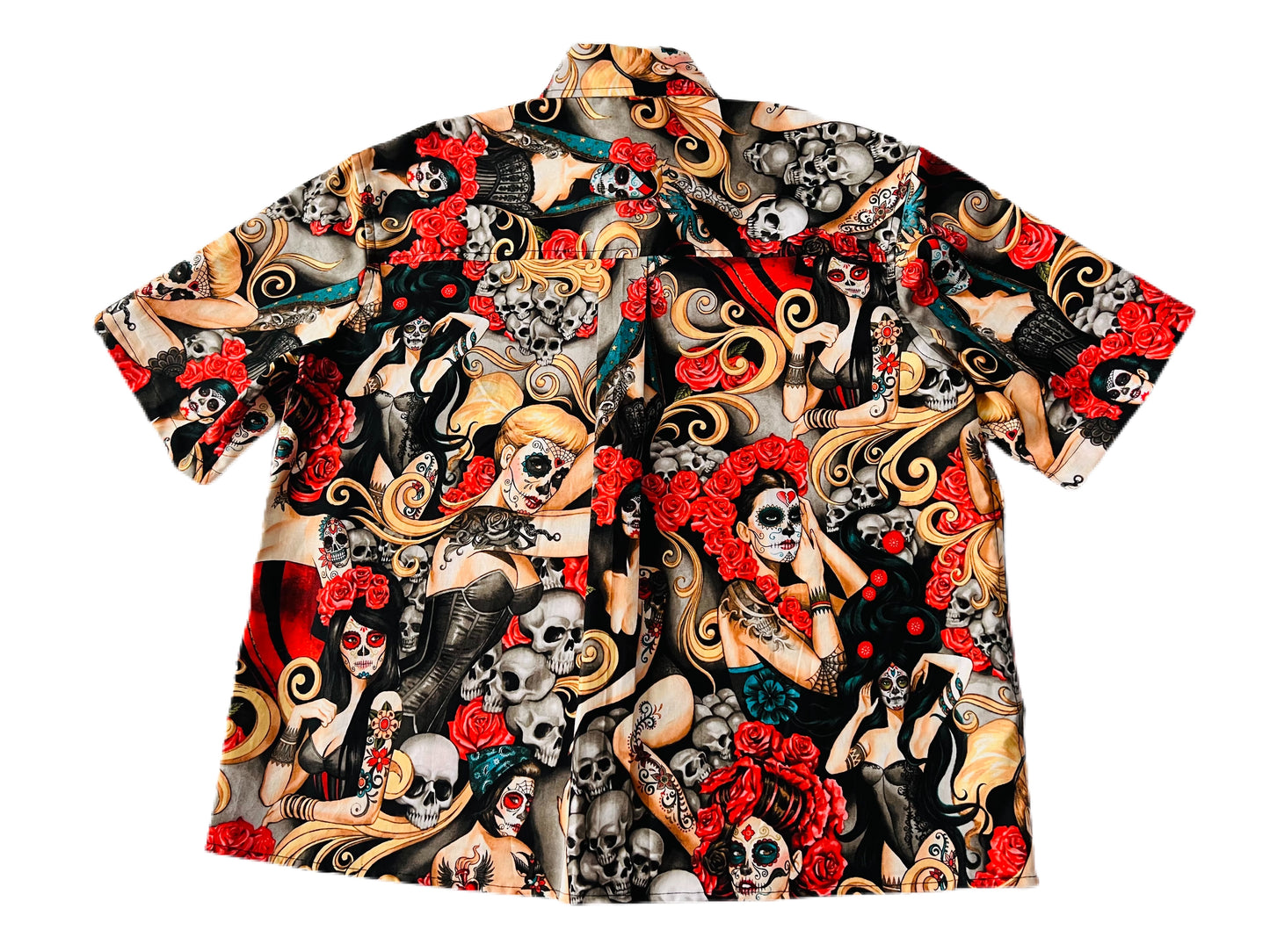 Day of the Dead Casual Women’s Button Up Shirt